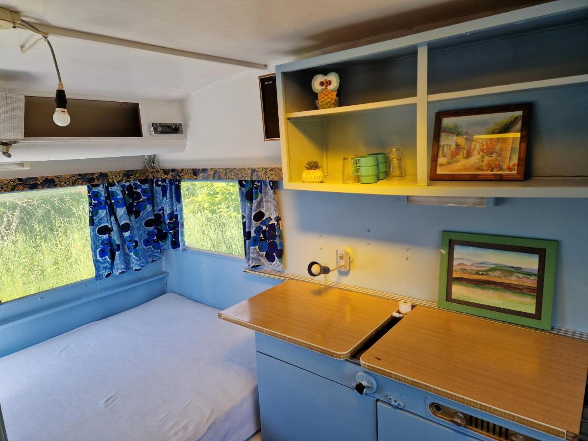 Camping La Foret Du Morvan Vintage Caravan Larochemillay Extérieur photo